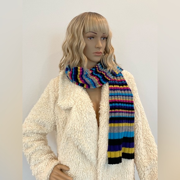 Lord and Taylor Muticolored Cashmere Scarf - Picture 3 of 7